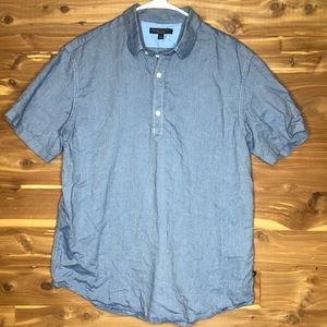 Banana Republic Button Up Polo Short Sleeve L